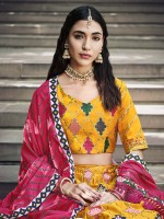 Mustard Silk Lehenga Choli